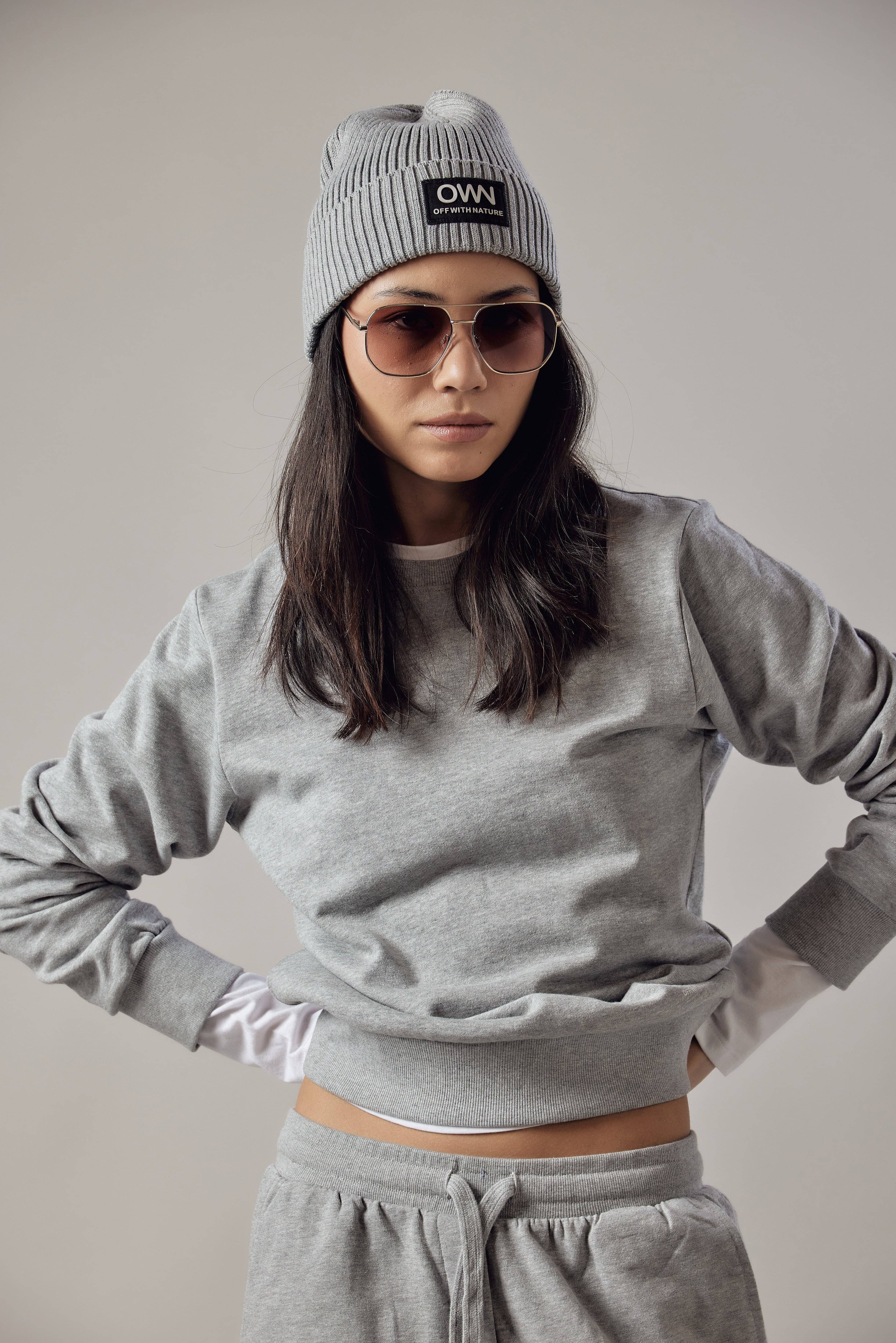 Military Green Crew Neck Sweatshirt for wholesale on Faire7