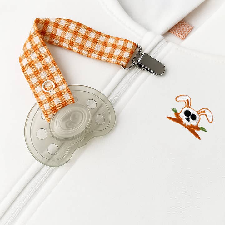 PAPATE - Wholesale Pacifier Clip - Baby - Organic Cotton Pacifier Clip - Vichy5