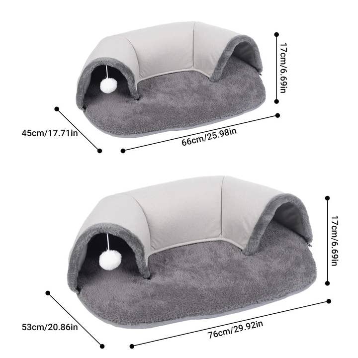 YIKELEATHER - Wholesale Pet Toy - Cat - Ellipses Pet Cat Tunnel Interactive Play Toy Cat Bed Nest Dual Use Ferrets Rabbit Tunnels Indoor Toys House Kitten Training Toy