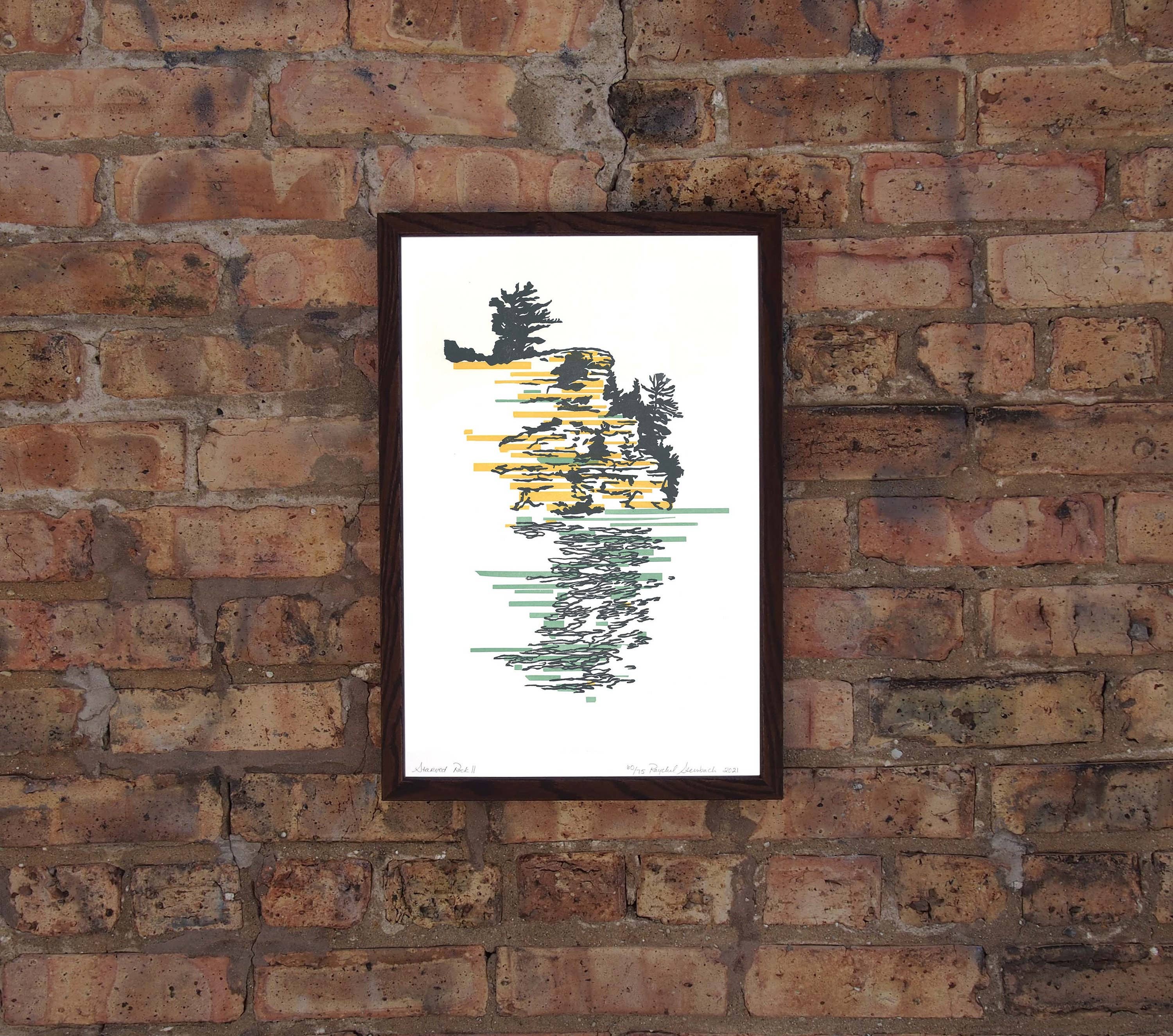 Current Location Press - Wholesale Art Print - Starved Rock II - Limited Edition Letterpress Print3