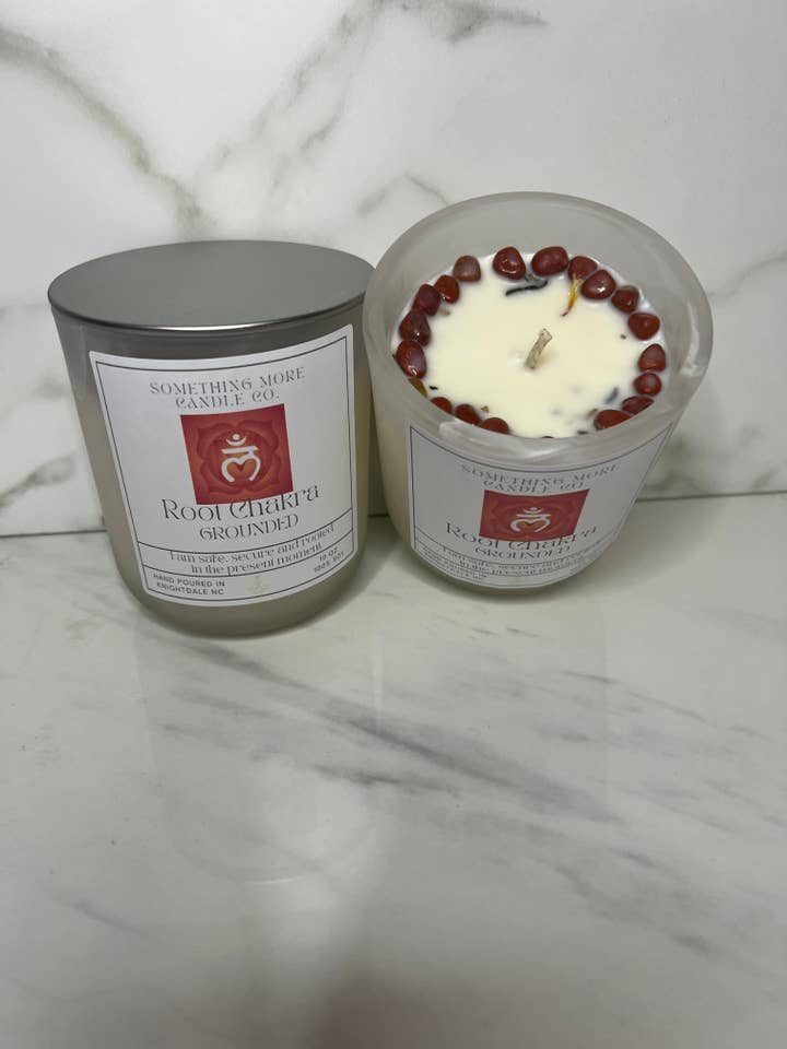 Root Chakra Reiki Candle for wholesale by Something More Candle Co.