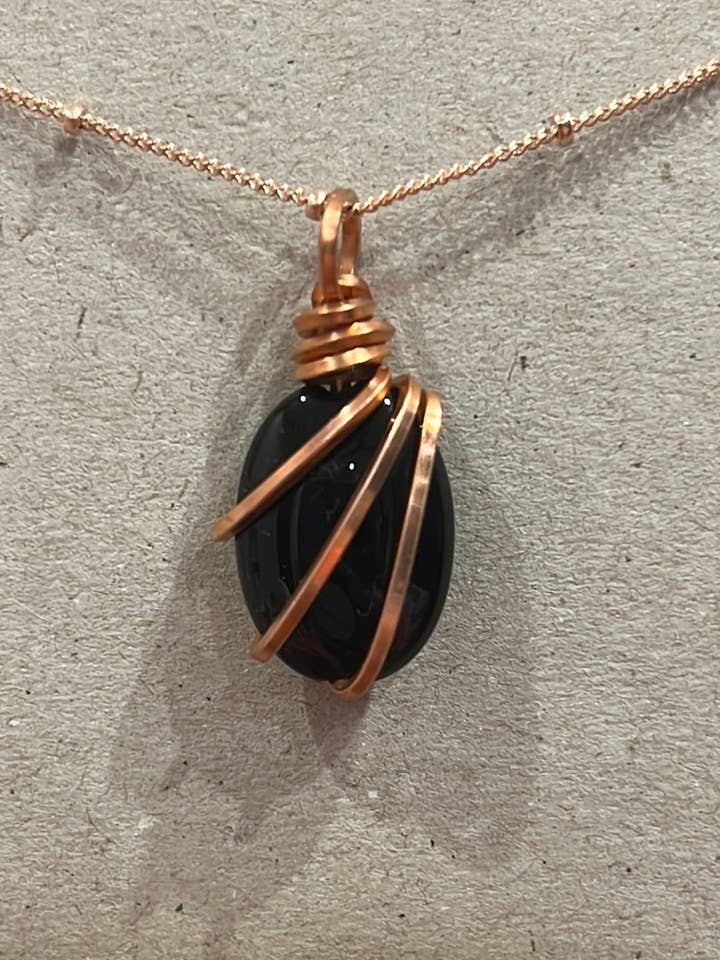 Pendente em ônix preto por atacado de Brooklyn Belle Designs