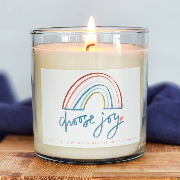 Choose Joy Soy Candle for wholesale by Abboo Candle Co