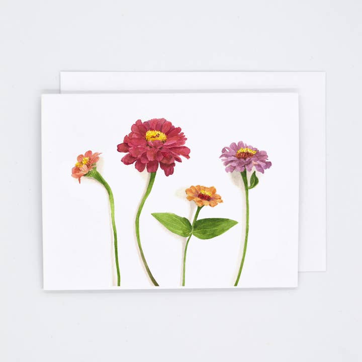 Mother's Day watercolor flower notecard blank inside for wholesale by Rachel Alvarez Art