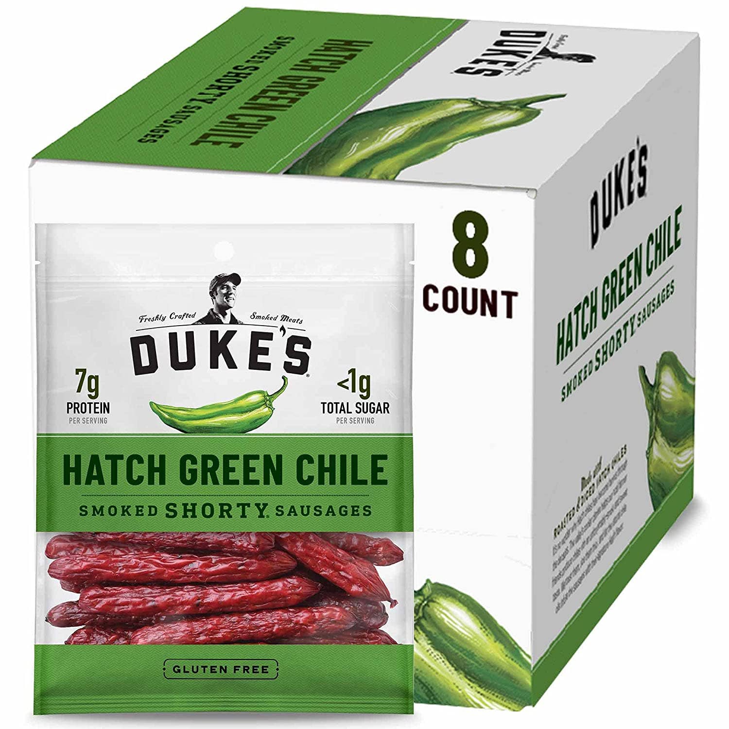 Shop The King - Wholesale Sausage - Dukes Shorty Hatch Chle 5 oz Single Bag1
