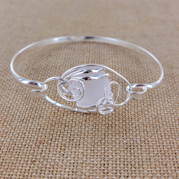 Sadie Green's Jewelry - Wholesale Cuff Bracelet - Sea Glass Cuff Bracelet XCAM-CB16-SG-SP 5