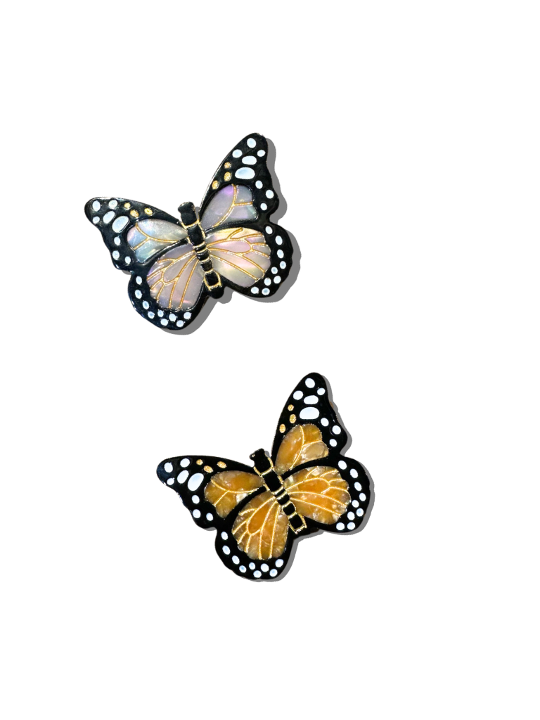 Solar Eclipse - Wholesale Hair Pin - Hand-painted Monarch Butterfly Brooch Pin1