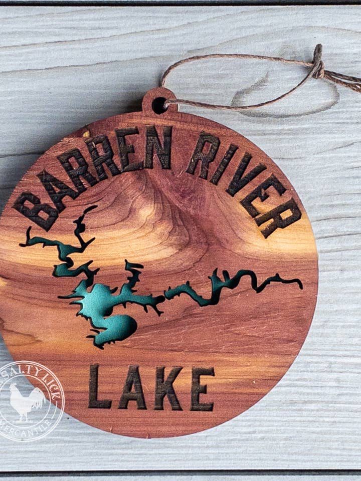 Barren River Lake Ornament for wholesale by The Salty Lick Mercantile