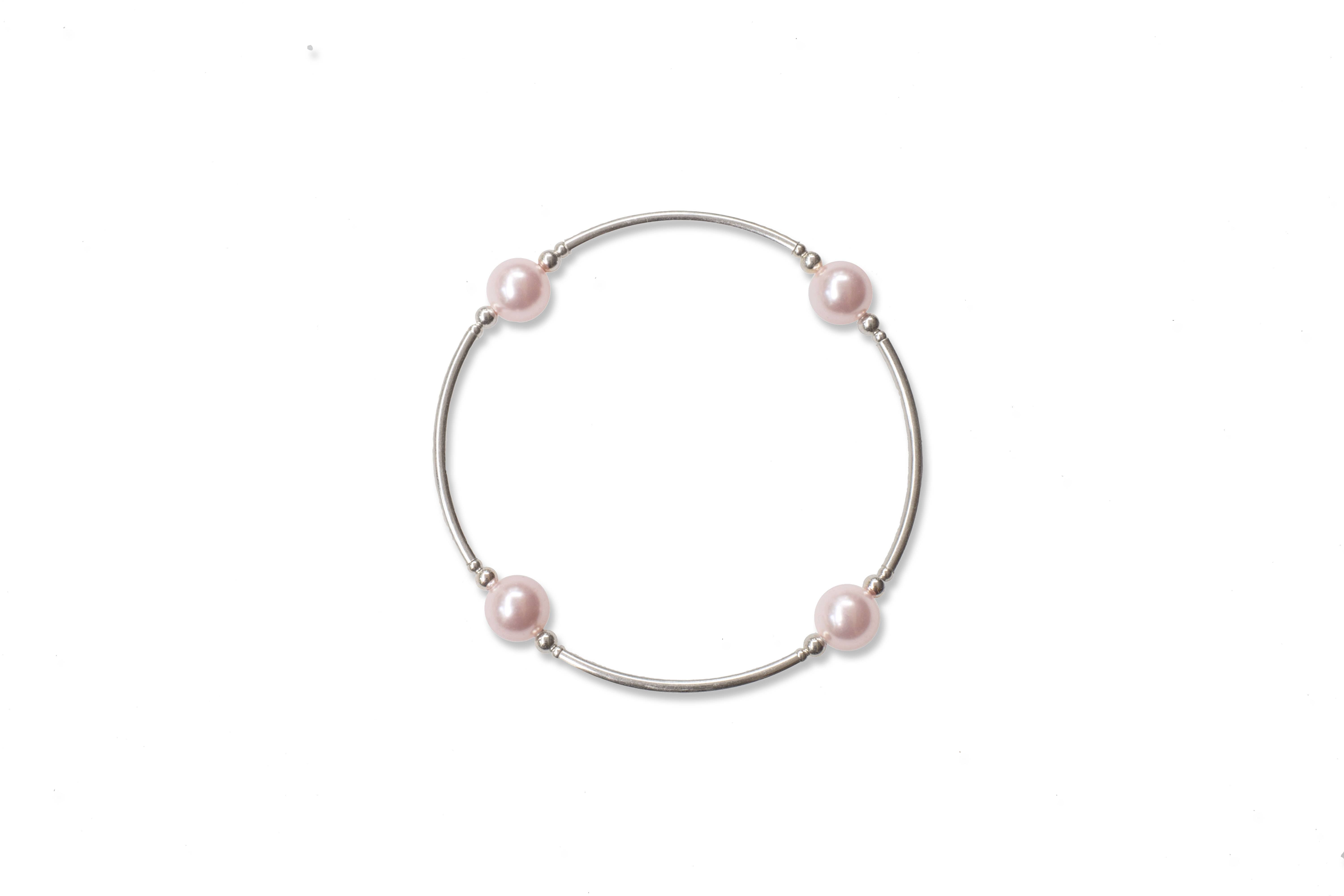 Made as Intended - Wholesale Beaded Bracelet - 8mm Pink Pearl Blessing Bracelet