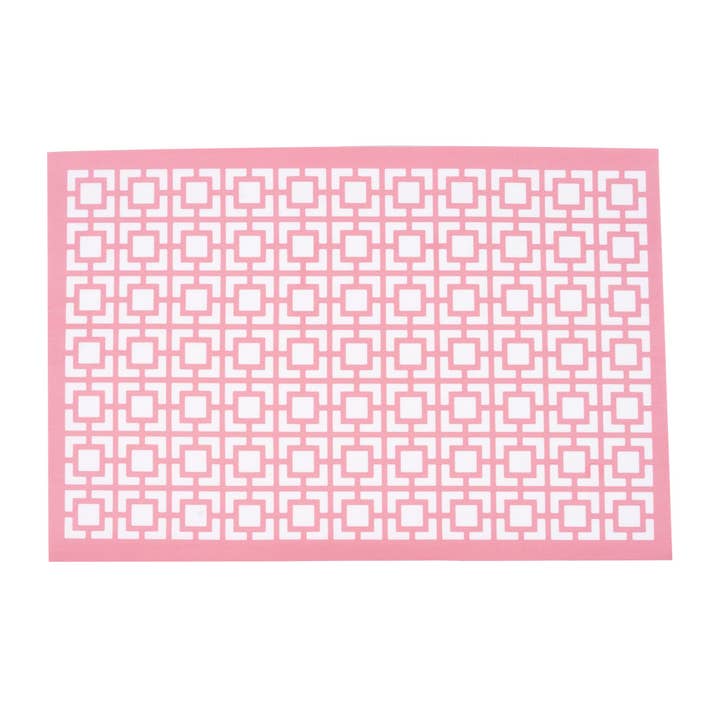 Set de table rectangulaire Breeze Block - Rose Vista Vue 45x30 cm pour la vente par hide+seek SUPPLY CO