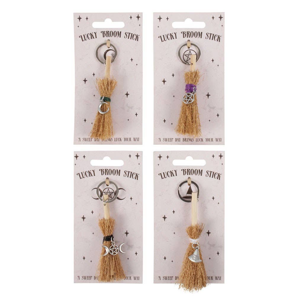 Pacific Trading – wholesale Keychain – Women's – Lucky Broomstick 24PC Keyrings Halloween Decor3