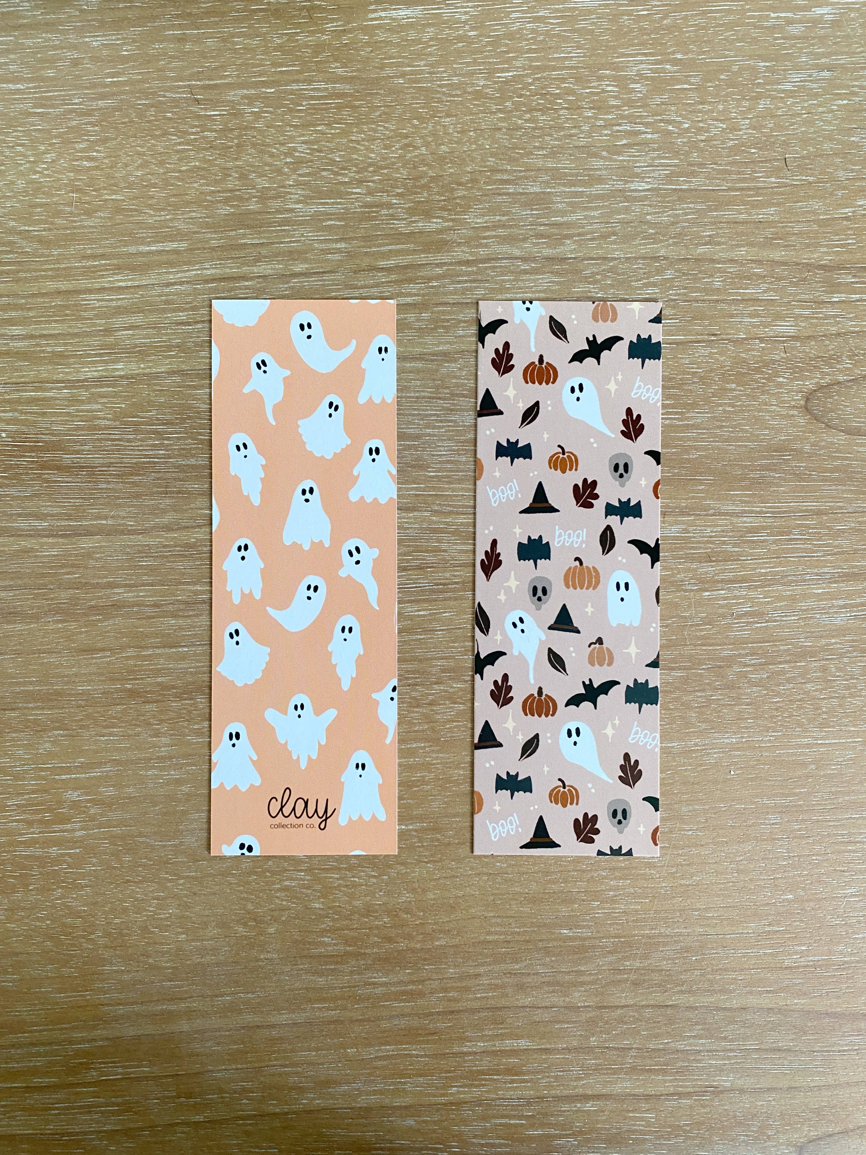 Clay Collection Co. - Wholesale Bookmark - Spooky Halloween Double Print Bookmark2