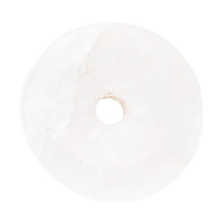 Small Milky Quartz Donut Quality A for wholesale by Vives de la Cortada S.L