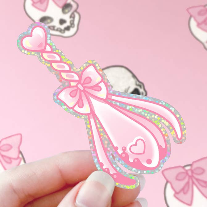 Kawaii Pear of Anguish Vinyl Sticker for wholesale by Black Serotonin