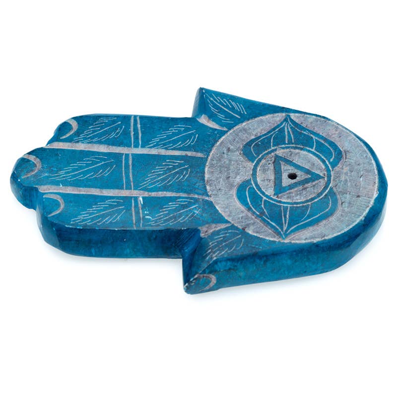 Puckator Ltd - Venta al por mayor Portainciensos - Quemador de incienso tallado en piedra de jabón con forma de chakra3