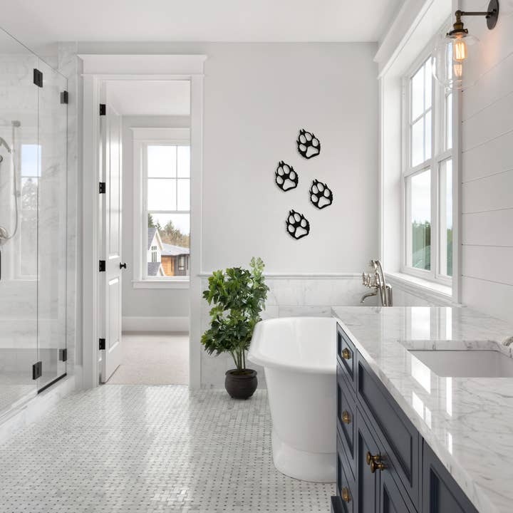 7055 Inc - Venta al por mayor Papel pintado 3D - Juego de estampados Coyote/Wolf Paw3