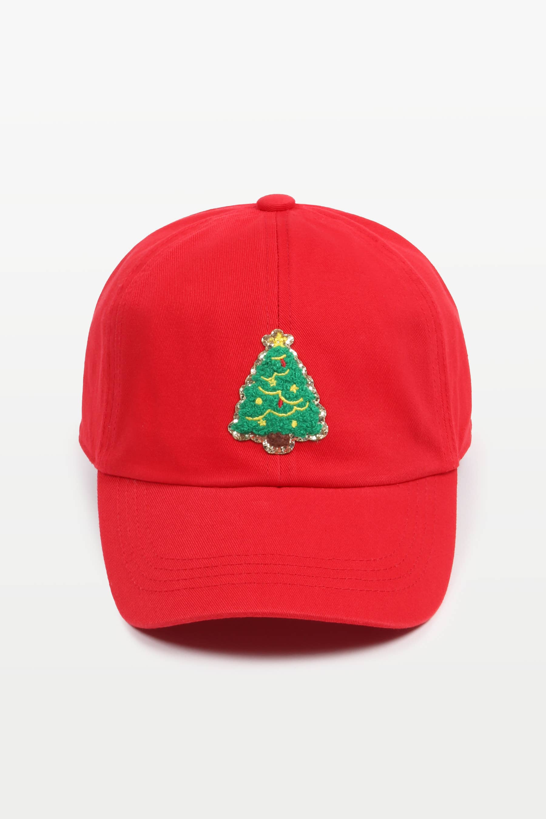 David And Young - Wholesale Baseball Cap - Unisex - CHRISTMAS TREE Chenille Gold Glitter Patch Baseball Caps3