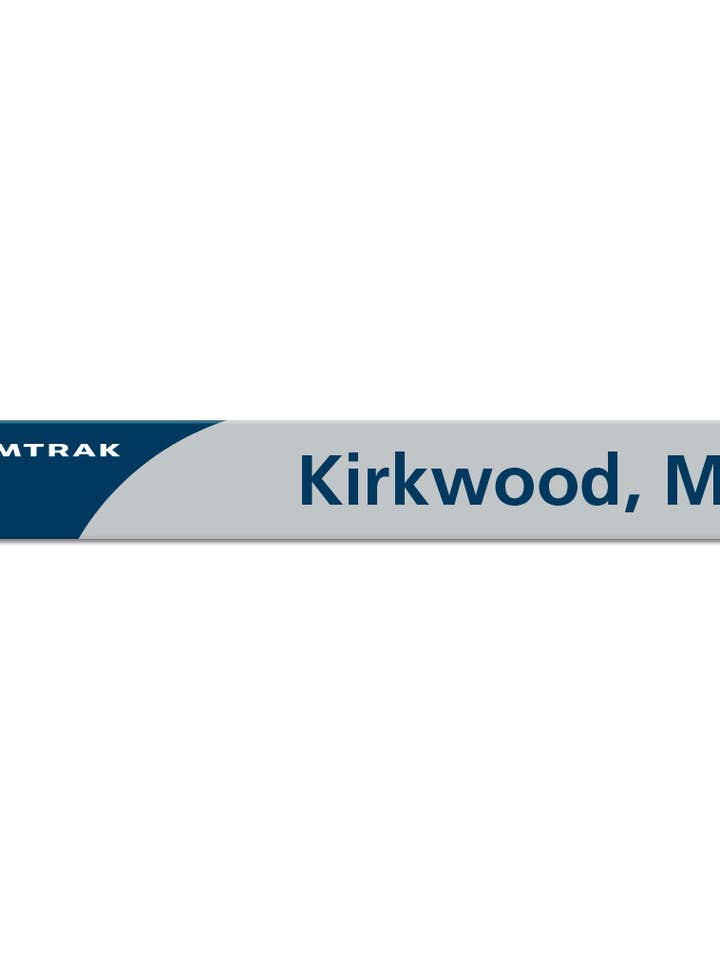 Kirkwood, MO Mini Station Sign for wholesale by TransitGifts.com