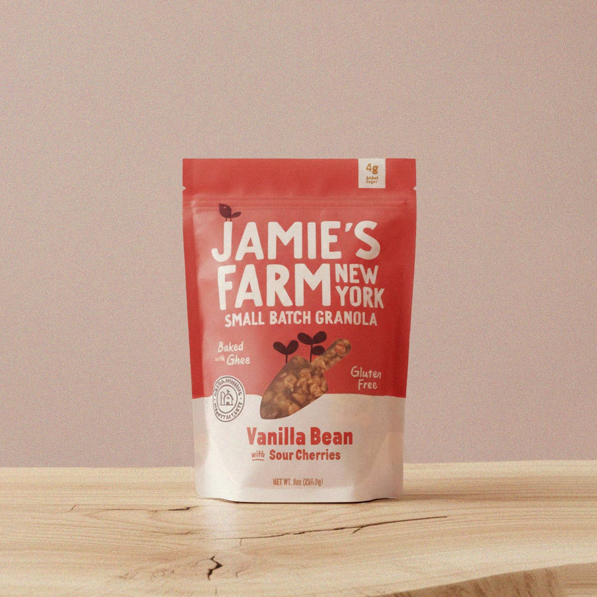 Jamie's Farm - Wholesale Granola - Vanilla Bean Granola with Sour Cherries - Gluten-Free + OG