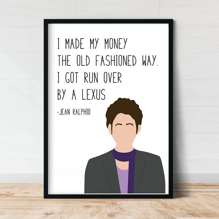 Jean Ralphio "Atropelado" Impressão | Impressões de Parks and Rec por atacado de Callisto Design House