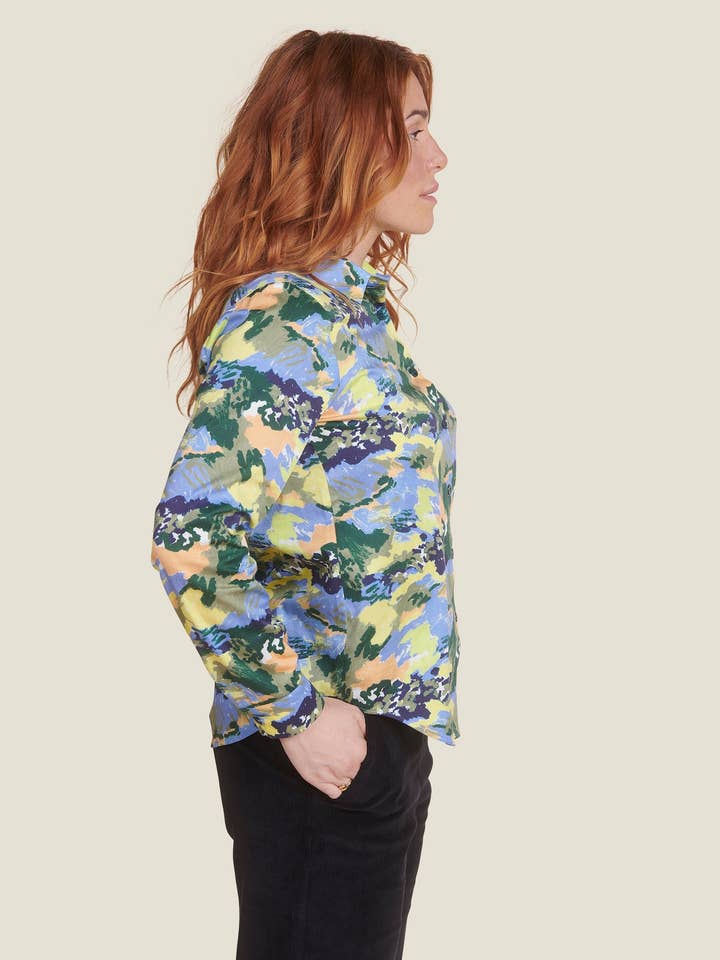 MADE IN SENS - Wholesale Button Down Shirt - Women's - DEAR BLUE STORMS1