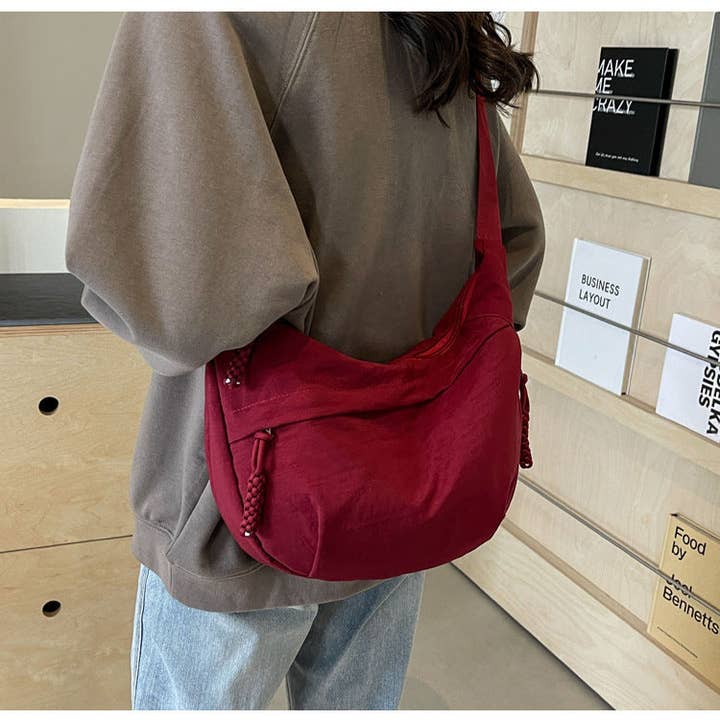 Suhkasana - Wholesale Crossbody Bag - Women's - Crossbody Dumpling Bag Moon Shoulder Sling Casual18