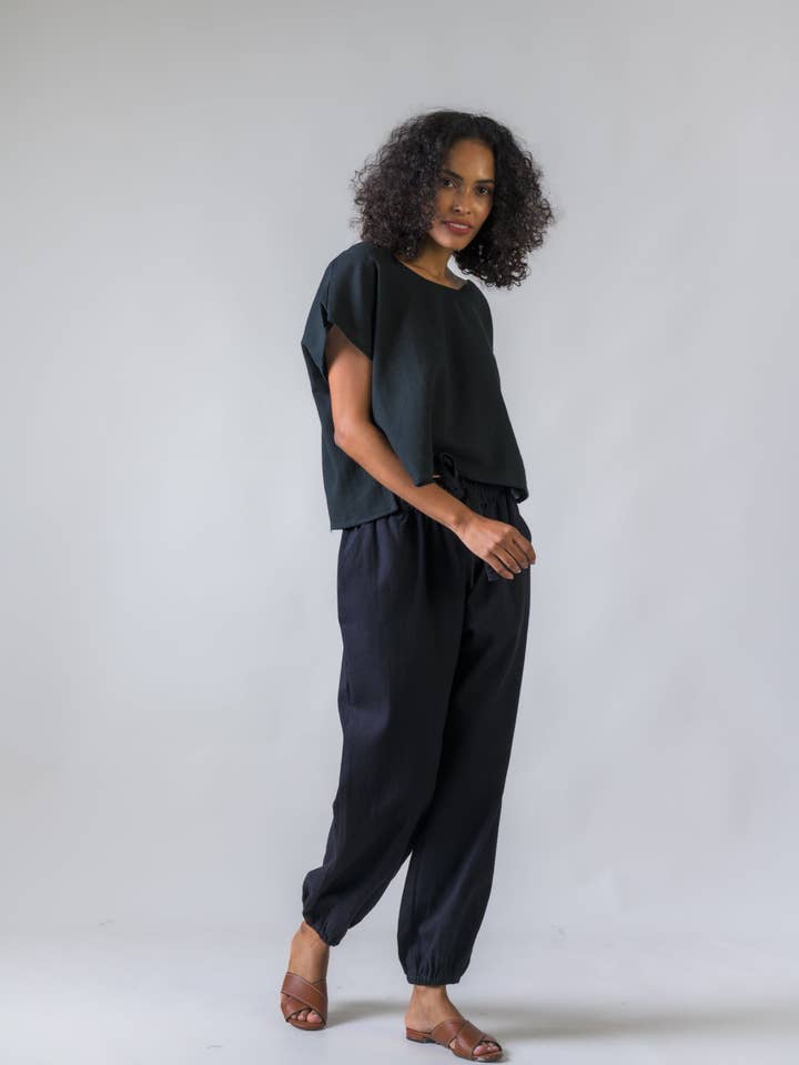 Rhea Harbour Pants, Cotton Elastic Cuffs Jogger Pants for wholesale by Rhea