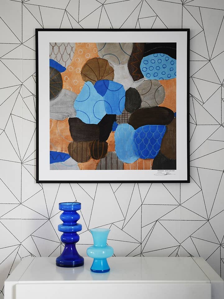 Poster firmato amicizia 50 x 50 cm per la vendita all'ingrosso da parte di Sofie Sjöström Design