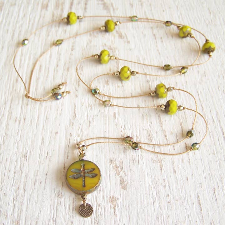 Jo Bird Jewelry - Wholesale Pendant/Charm Necklace - Dragonfly Necklace