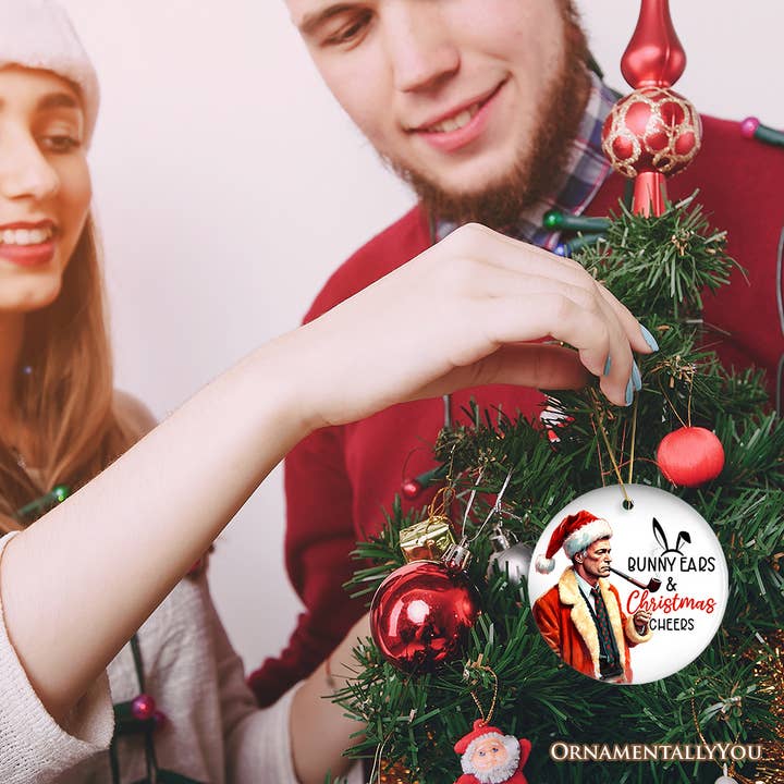 OrnamentallyYou – wholesale Ornament – Bunny Ears & Christmas Cheers Playboy Holiday Humor keepsake6