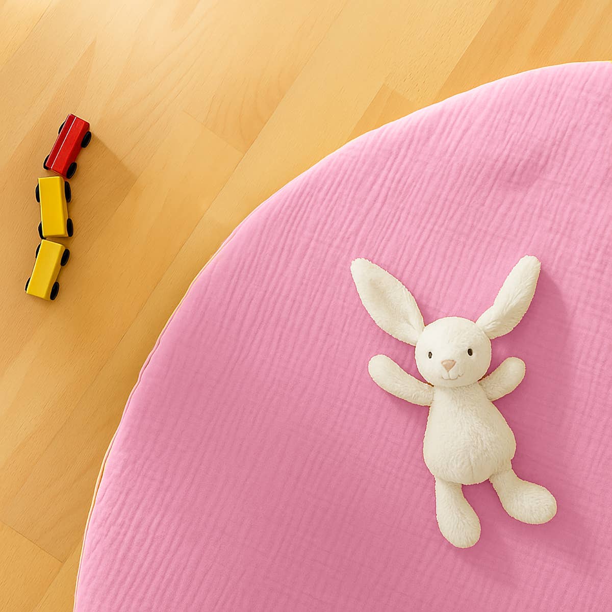 PAPATE - Wholesale Play Mat - Kids & Baby - Organic Cotton Activity Mat Havane - Pink2