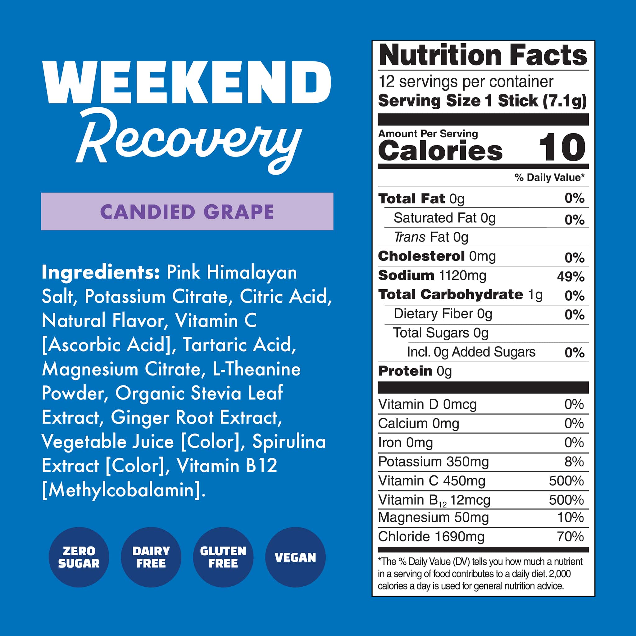 Waterboy - Wholesale Powdered Health Drink - Weekend Recovery12