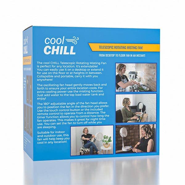 Showcase - Wholesale Electric Fan - Cool Chill Telescopic Rotating & Misting Fan1