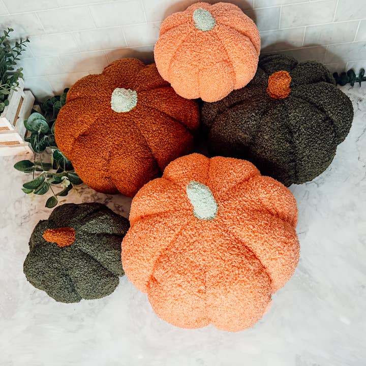 Gia Roma - Wholesale Decorative Tabletop Object - Pumpkin Decor, Plush Fabric Pumpkins Fall Home Decorations20