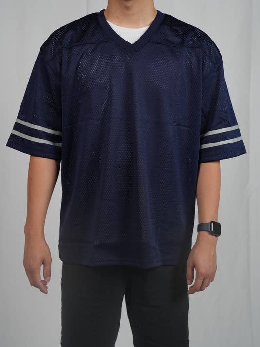 Lime Tree Clothing Inc. - Wholesale T-shirt – men's - Men’s Heavyweight Mesh Football Jersey w/ Stripe XS-2XL34