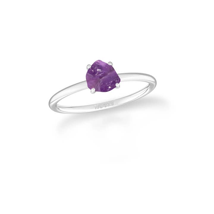 Natural Gemstone Rough Shape Ring, Sterling Silver for wholesale by Nature Crafts