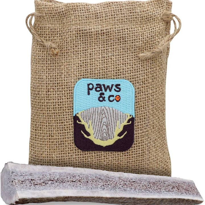 Large Split Elk Antler Chew for wholesale by Paws & Co Pet Treats-Nature's Dog Bone