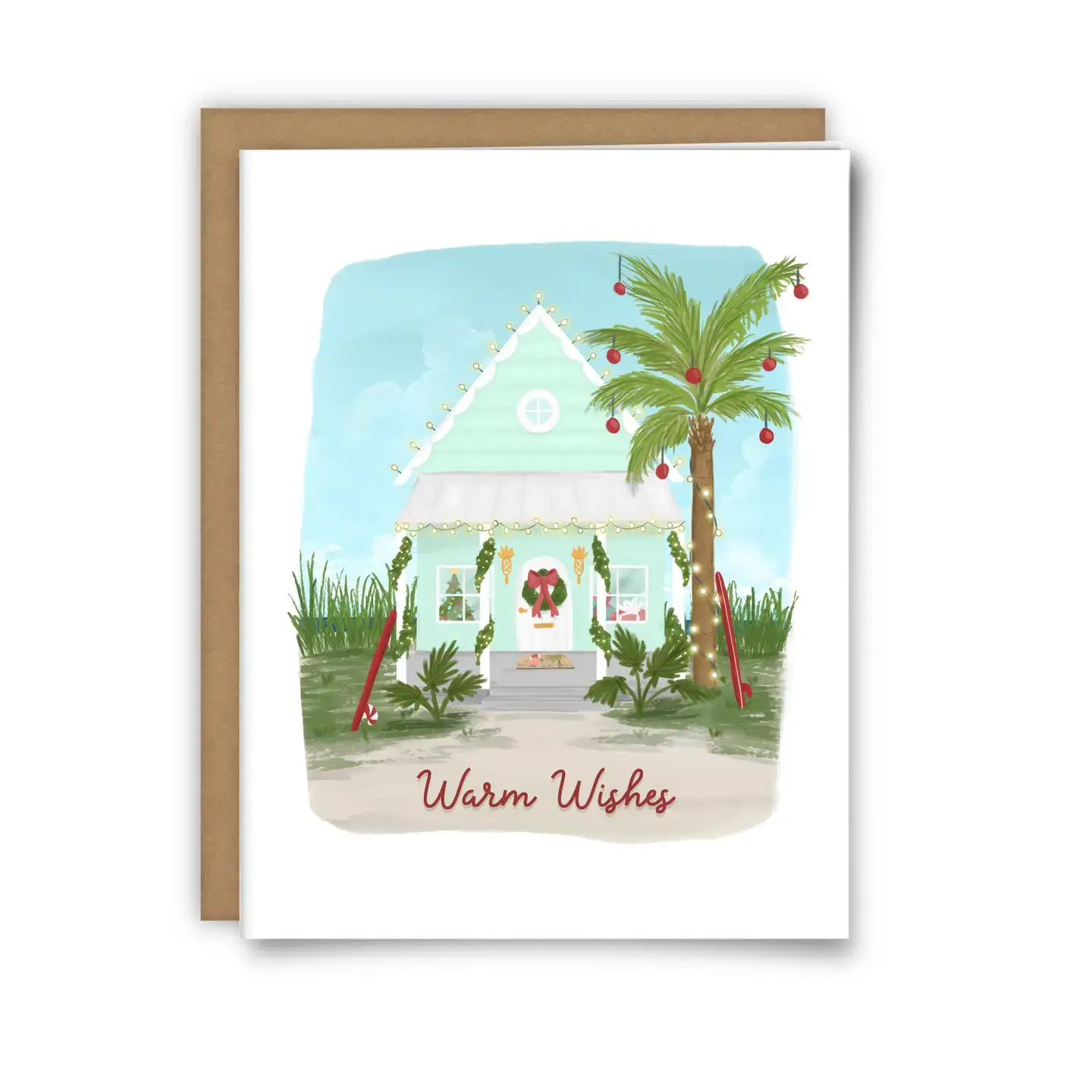25 Sweetpeas - Wholesale Christmas Card - Warm Wishes Coastal Christmas Card Set - Box Set of 61