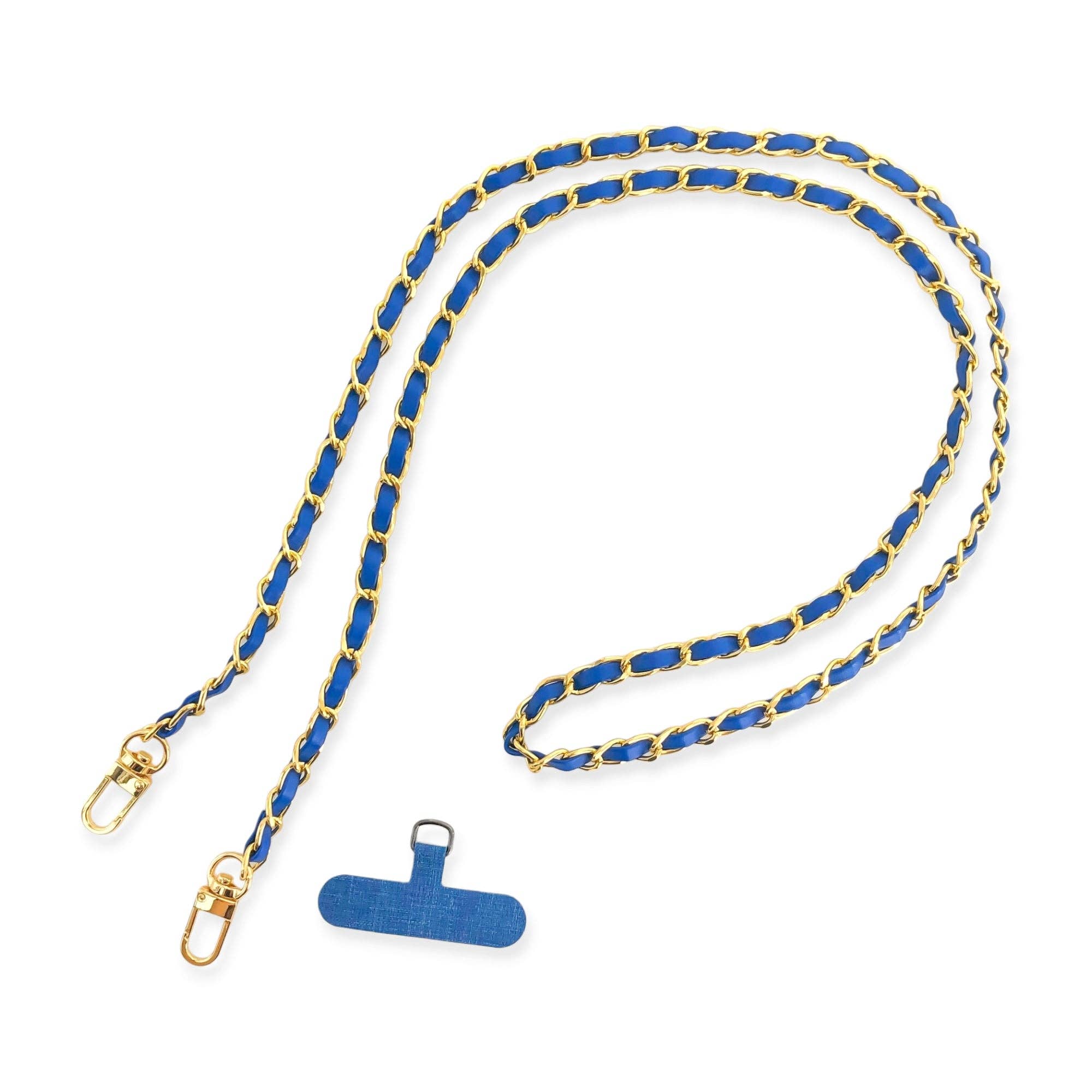 OMG Blings - Vente Sangle pour étui à téléphone - APC01 - Longue chaîne de téléphone en cuir végétalien*24