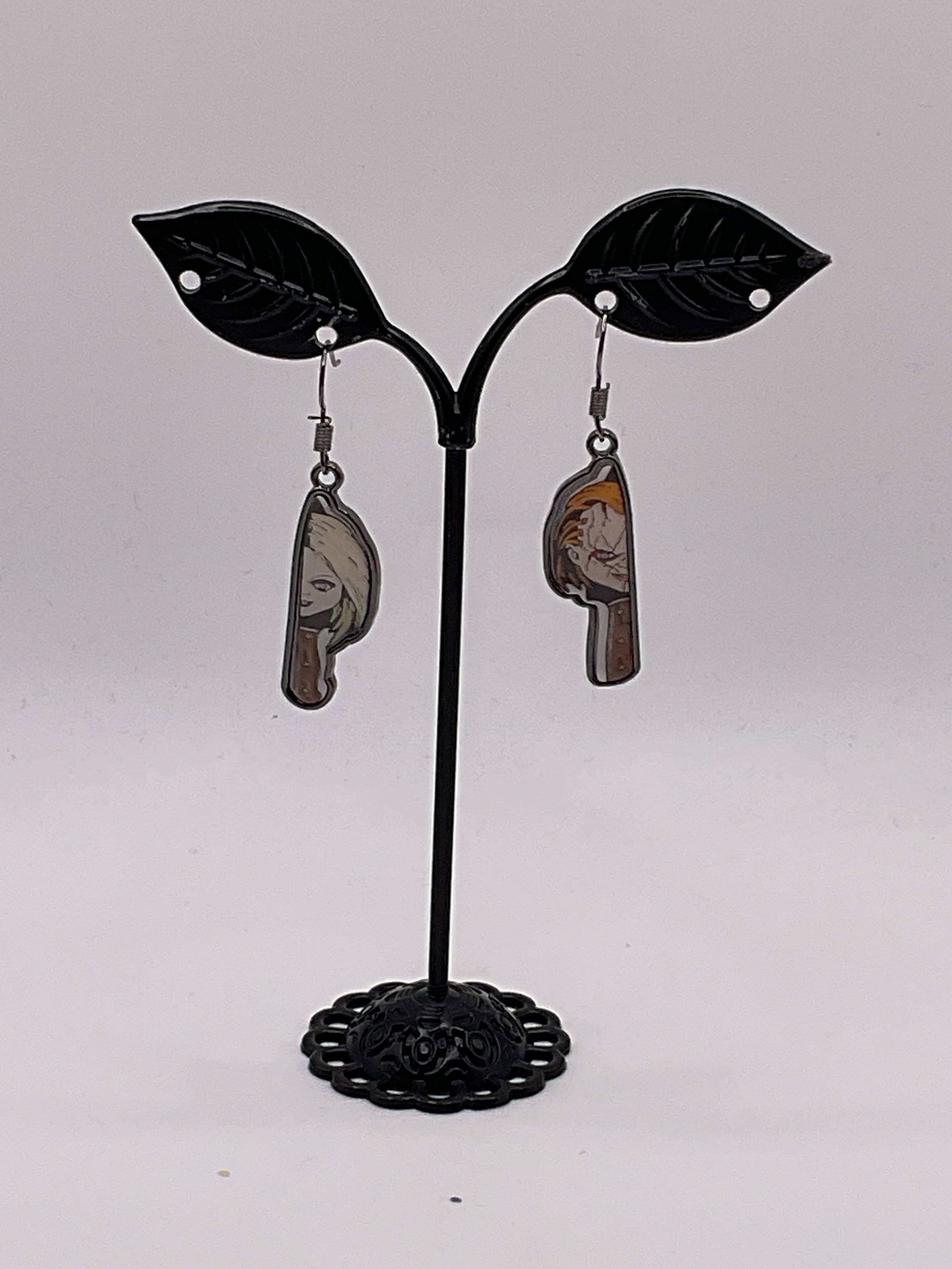 S and E Hobbies and Collectables - Wholesale Dangle earrings - Chucky and Bride Earrings