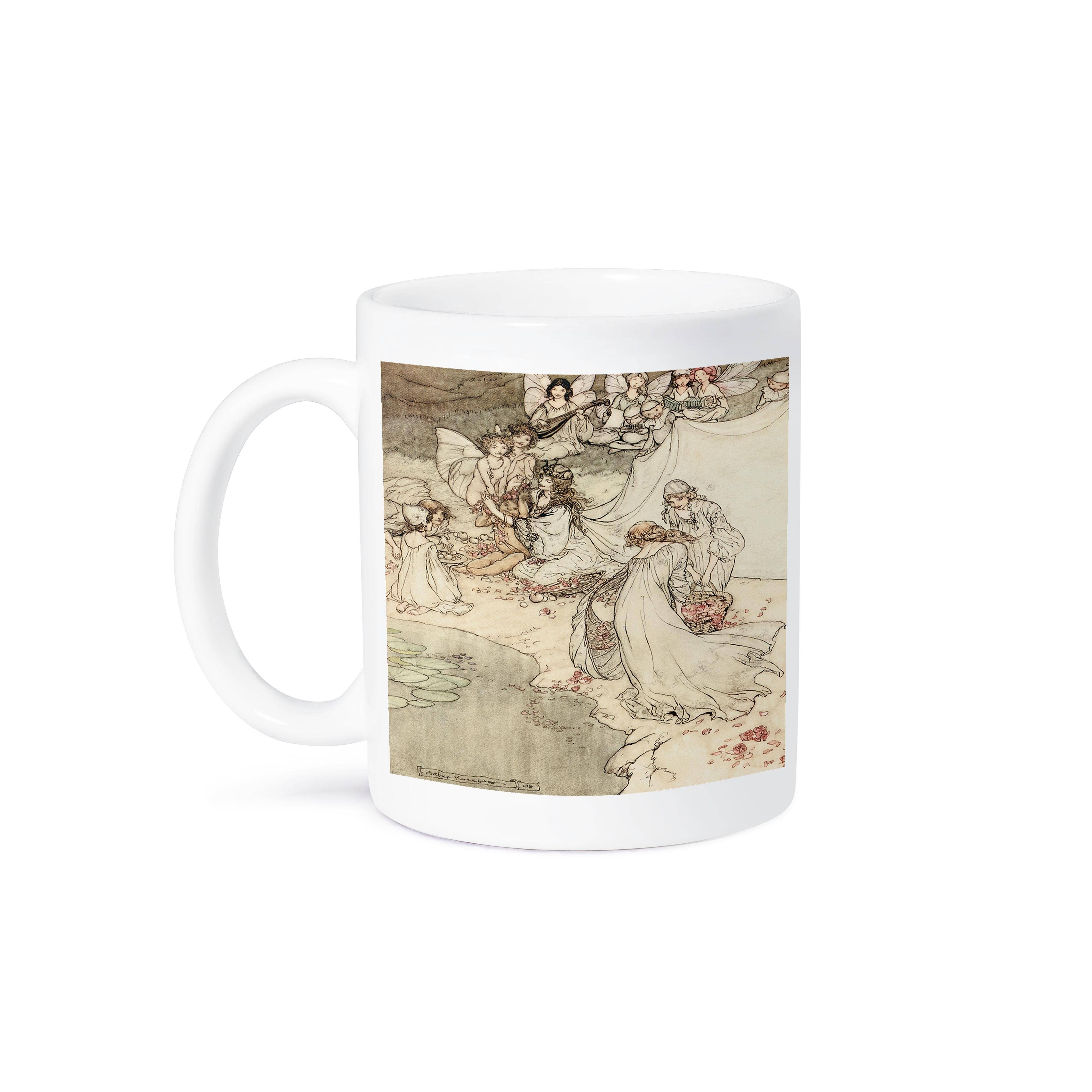 3dRose - Vente Tasse à café - 3dRose, Le Songe d'une nuit d'été, Arthur Rackham, Peinture de fée fantastique, Tasse8