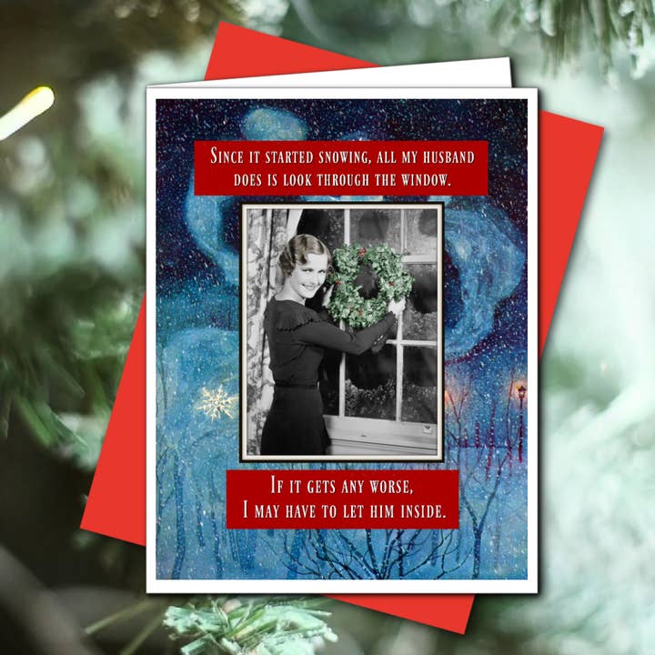 Ümlaut Brooklyn - Wholesale Christmas Card - Snowing - Christmas Greeting Card1