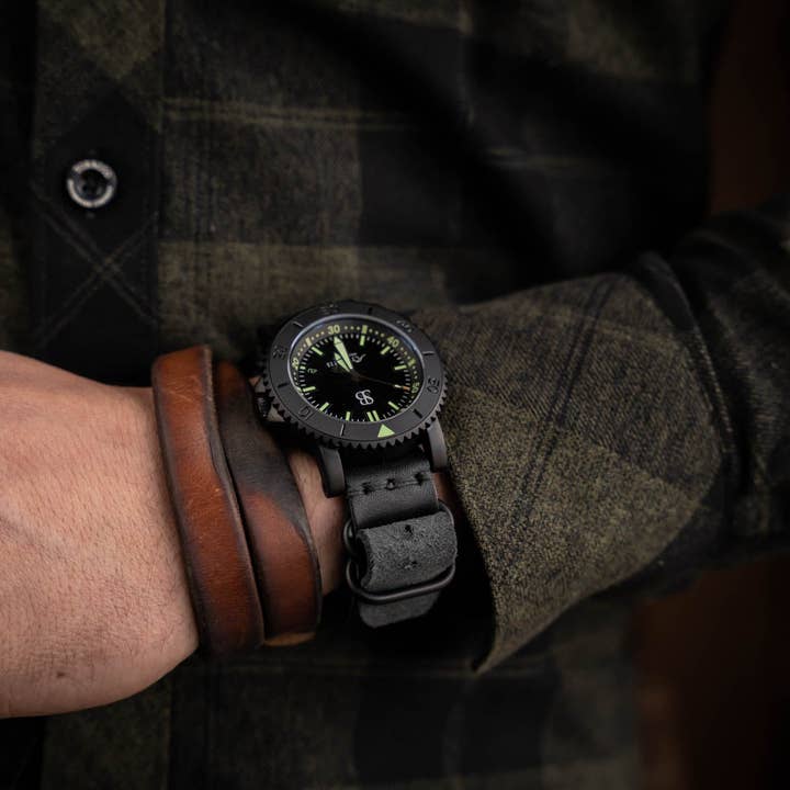 Craft and Lore - Wholesale Watch Band/Strap - Unisex - N.A.T.O. Leather Watch Strap Black4