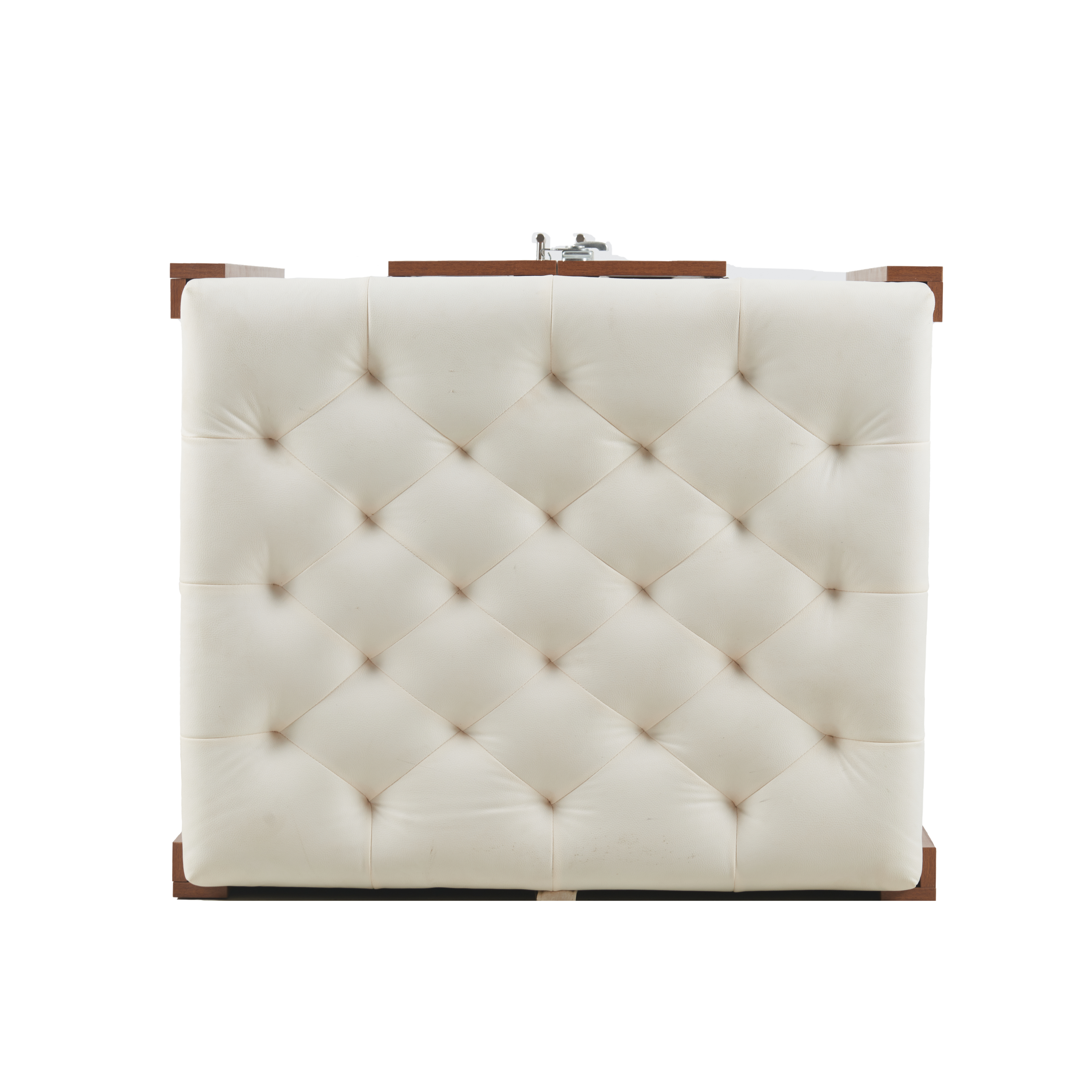 39F Inc. - Wholesale Ottoman - 2-in-1 Dog Crate & End Bench with Padded Seat, Walnut9