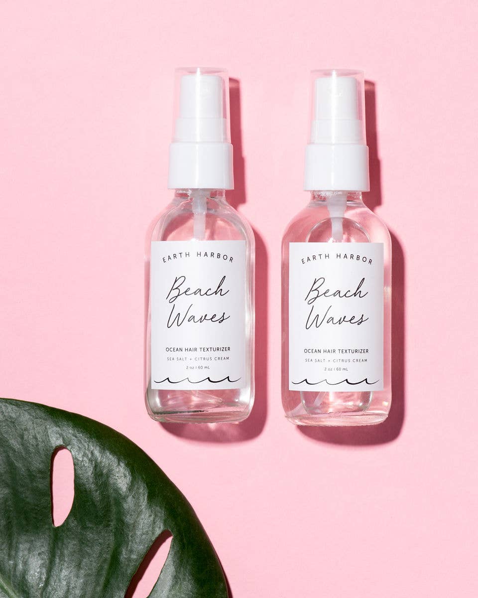 Earth Harbor Naturals - Wholesale Hair Texture Balm/Paste/Pomade - BEACH WAVES Ocean Hair Texturizer: Sea Salt + Mango Cream2