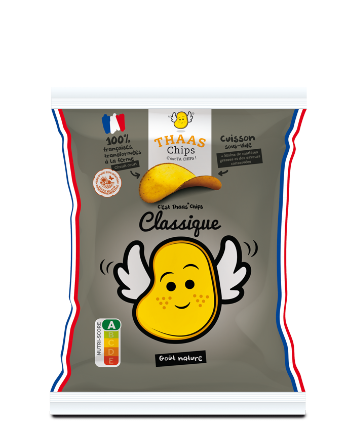 Thaas Chips – Engroshandel Chips – CHIPS NATURE 40g "Klassisk"1