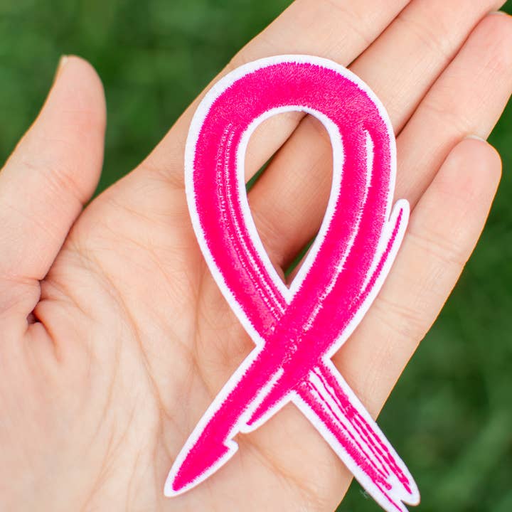 Rogue Society Apparel®️ - Wholesale Patch - Breast Cancer Ribbon Iron on Patch