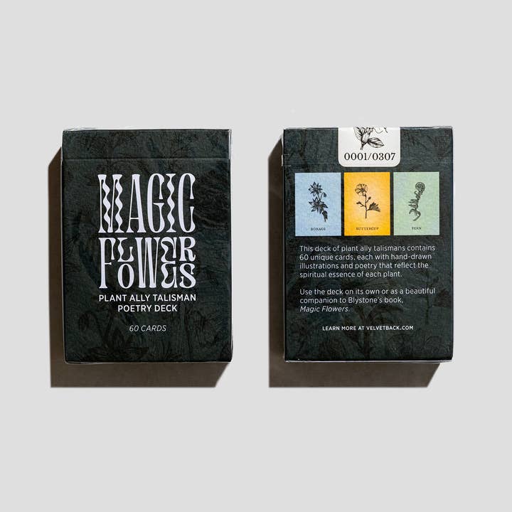 Velvetback - Wholesale Tarot Cards - 2.5" x 3.5" 60-Card Botanical Poetry Oracle Deck1