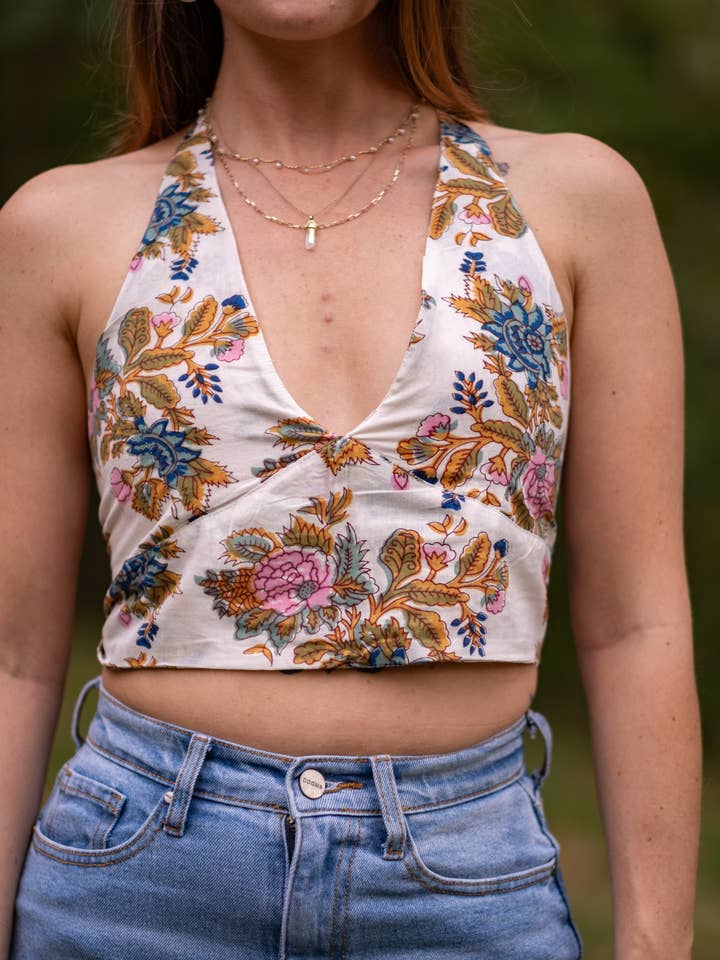 100% Cotton Ariel Tie Top for wholesale by Wear Clarity