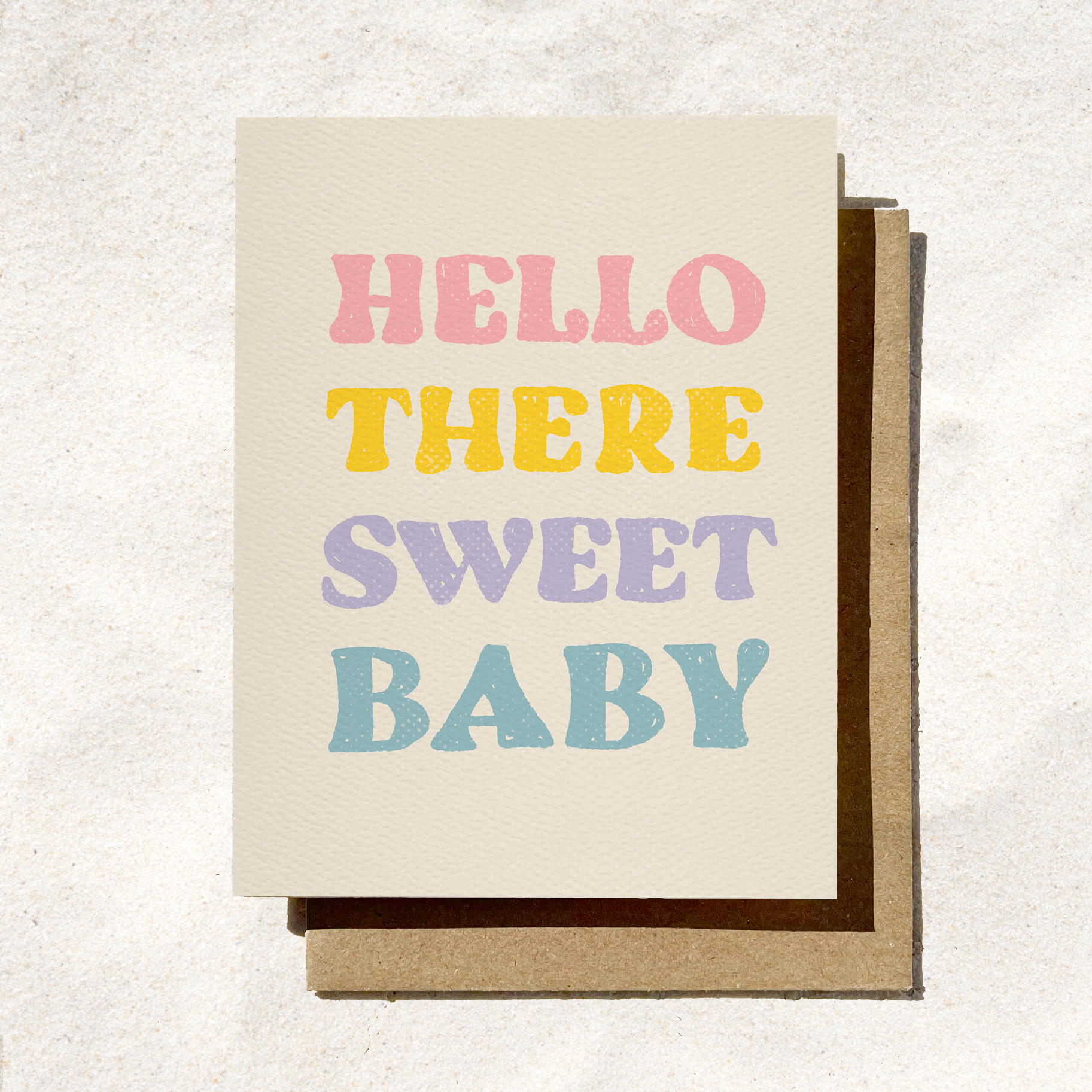 Daydream Prints - Wholesale Baby Card - Hello There Sweet Baby Card | Rainbow Baby Card | Colorful5